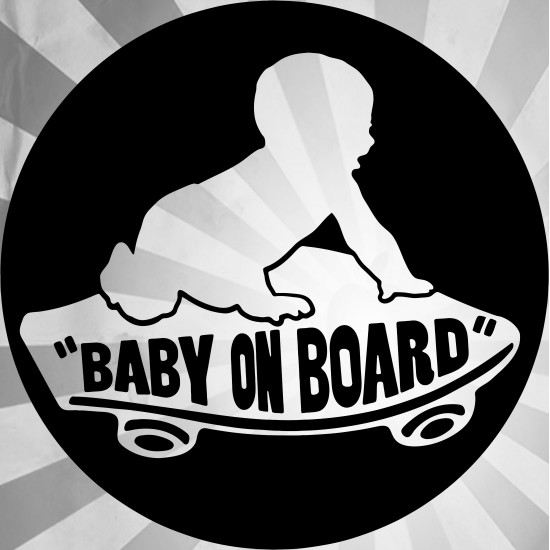 4" Vans Baby On Board  Vinyl Decal Buy 2 get 3rd Free